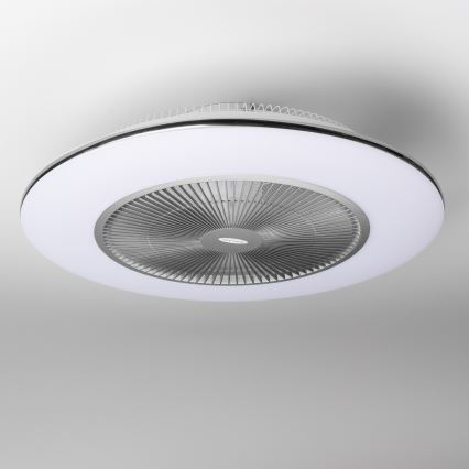 Brilagi - LED Димируема лампа с вентилатор AURA LED/38W/230V 3000-6000K сребрист + дистанционно управление