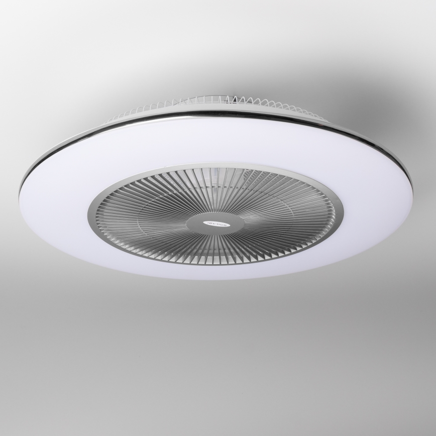 Brilagi - LED Димируема лампа с вентилатор AURA LED/38W/230V 3000-6000K сребрист + дистанционно управление