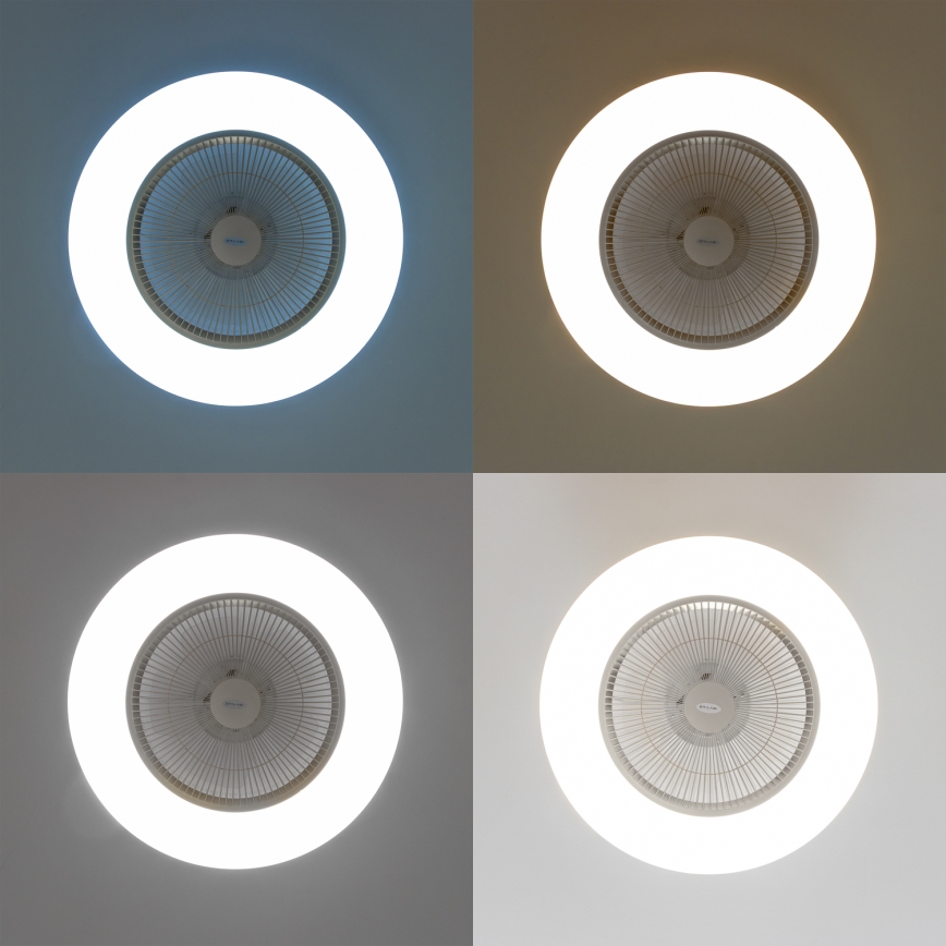 Brilagi - LED Димируема лампа с вентилатор AURA LED/38W/230V 3000-6000K сребрист + дистанционно управление