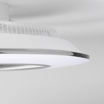Brilagi - LED Димируема лампа с вентилатор AURA LED/38W/230V 3000-6000K сребрист + дистанционно управление