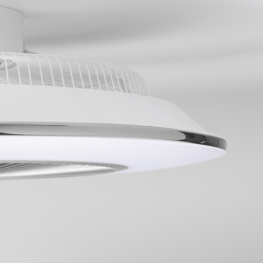 Brilagi - LED Димируема лампа с вентилатор AURA LED/38W/230V 3000-6000K сребрист + дистанционно управление