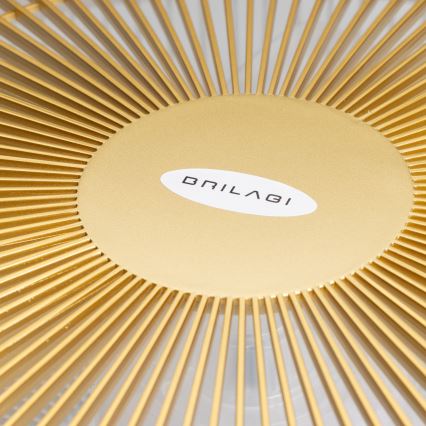 Brilagi - LED Димируема лампа с вентилатор AURA LED/38W/230V 3000-6000K златист + дистанционно управление