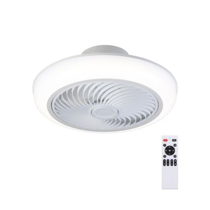 Brilagi - LED Димируем плафон с вентилатор LED/30W/230V 3000-6500K бял + дистанционно управление