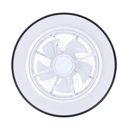 Brilagi - LED Димируем плафон с вентилатор LED/30W/230V 3000-6500K черен + дистанционно управление