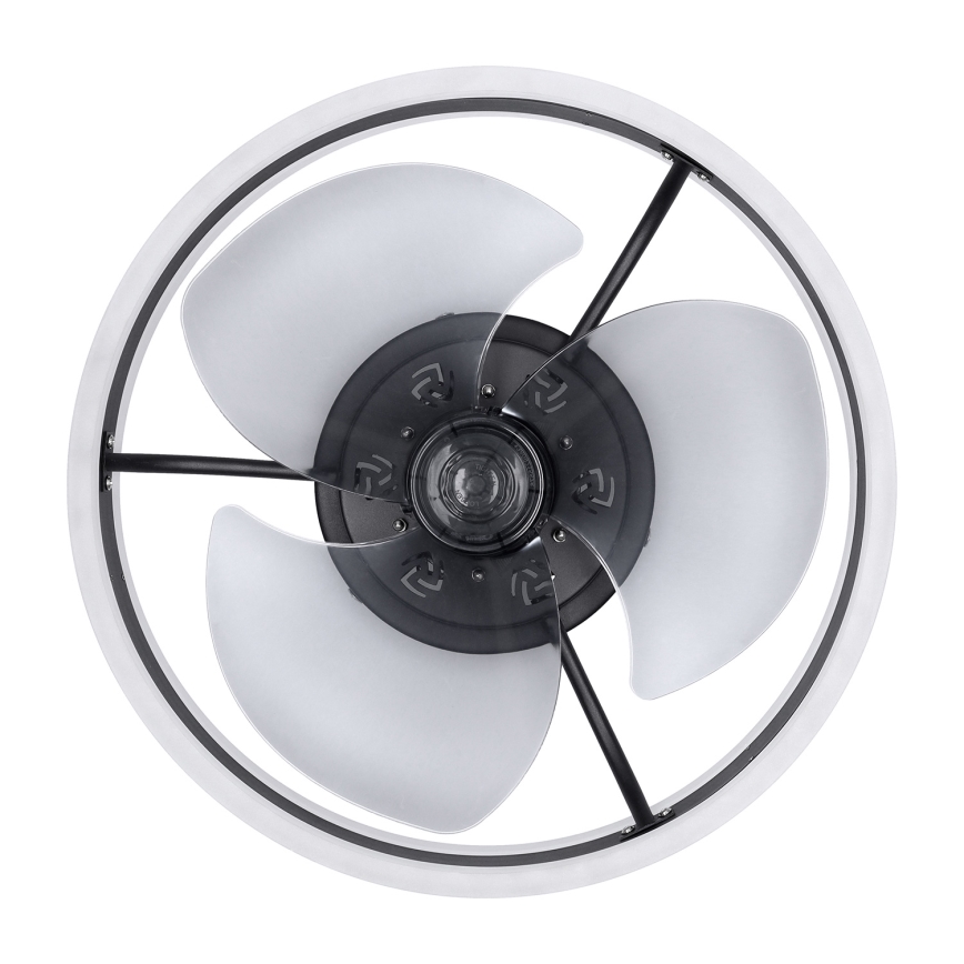 Brilagi - LED Димируем плафон с вентилатор LED/30W/230V 3000-6500K черен + дистанционно управление