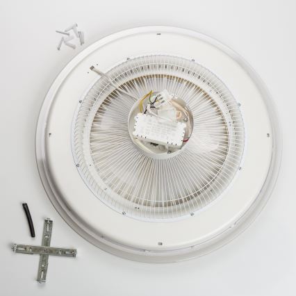 Brilagi - LED Димируема лампа с вентилатор RONDA LED/48W/230V 3000-6000K бял + дистанционно управление