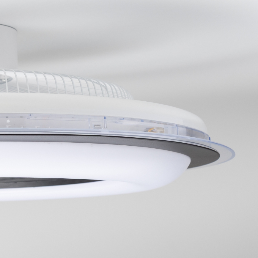 Brilagi - LED Димируема лампа с вентилатор RONDA LED/48W/230V 3000-6000K черен + дистанционно управление