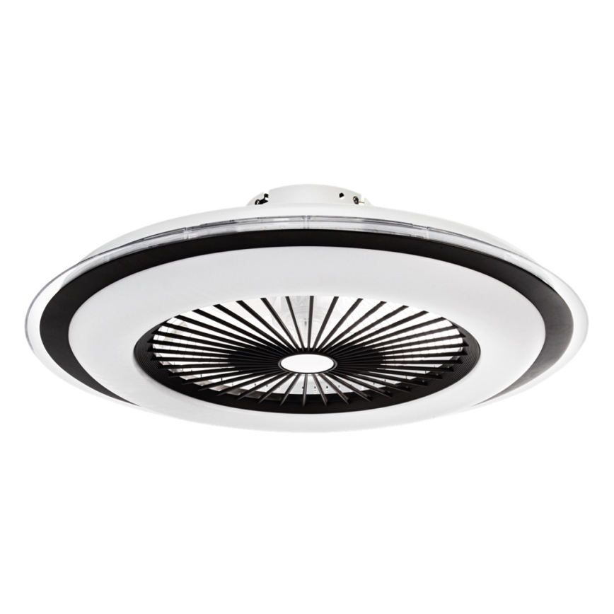 Brilagi - LED Димируема лампа с вентилатор RONDA LED/48W/230V 3000-6000K черен + дистанционно управление