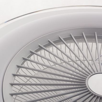 Brilagi - LED Димируема лампа с вентилатор RONDA LED/65W/230V 3000-6500K сребриста + дистанционно