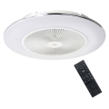 Brilagi - LED Димируема лампа с вентилатор AURA LED/38W/230V 3000-6000K бял + дистанционно управление