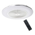 Brilagi - LED Димируема лампа с вентилатор AURA LED/38W/230V 3000-6000K бяла + дистанционно