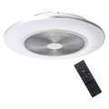 Brilagi - LED Димируема лампа с вентилатор AURA LED/38W/230V 3000-6000K сребриста + дистанционно