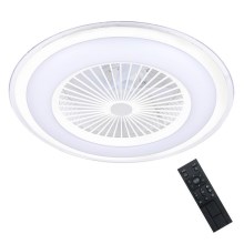 Brilagi - LED Димируема лампа с вентилатор RONDA LED/48W/230V 3000-6000K бял + дистанционно управление
