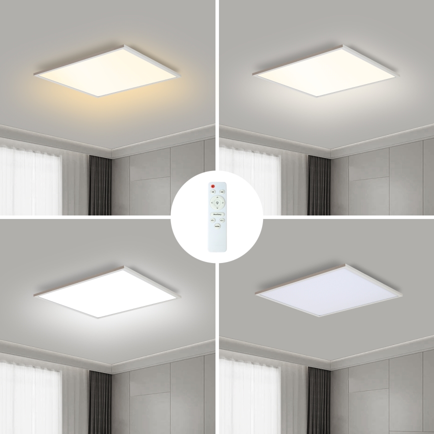 Brilagi - LED Димируем плафон SLIMFRAME LED/36W/230V 45x45 см 3000-6000K бял + дистанционно управление