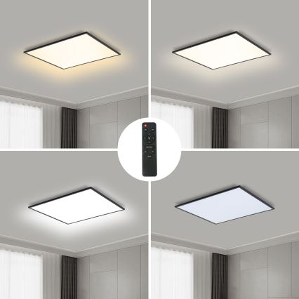 Brilagi - LED Димируем плафон SLIMFRAME LED/36W/230V 45x45 см 3000-6000K черен + дистанционно управление