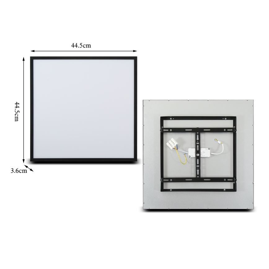 Brilagi - LED Димируем плафон SLIMFRAME LED/36W/230V 45x45 см 3000-6000K черен + дистанционно управление