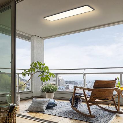 Brilagi - LED Димируем плафон SLIMFRAME LED/58W/230V 120x30 см 3000-6000K черен + дистанционно управление