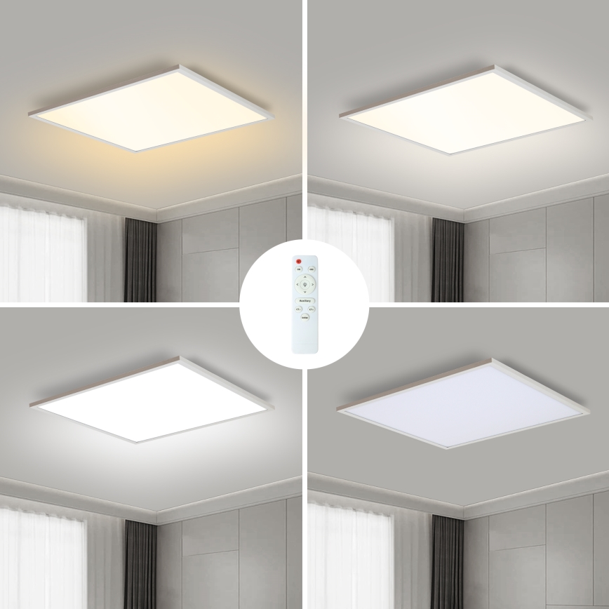 Brilagi - LED Димируем плафон SLIMFRAME LED/58W/230V 60x60 см 3000-6000K бял + дистанционно управление