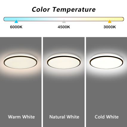 Brilagi - LED Димируем плафон SMART LED/28W/230V 3000-6000K Ø 35 см Wi-Fi Tuya + дистанционно управление