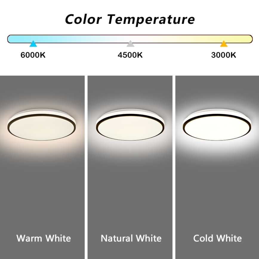 Brilagi - LED Димируем плафон SMART LED/28W/230V 3000-6000K Ø 35 см Wi-Fi Tuya + дистанционно управление