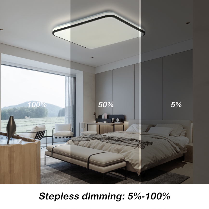 Brilagi - LED Димируем плафон SMART LED/36W/230V 3000-6000K 45x45 см Wi-Fi Tuya + дистанционно управление