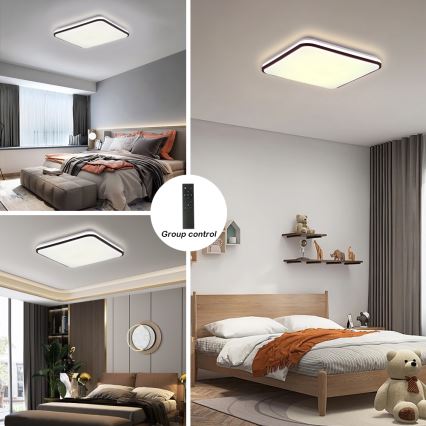 Brilagi - LED Димируем плафон SMART LED/36W/230V 3000-6000K 45x45 см Wi-Fi Tuya + дистанционно управление