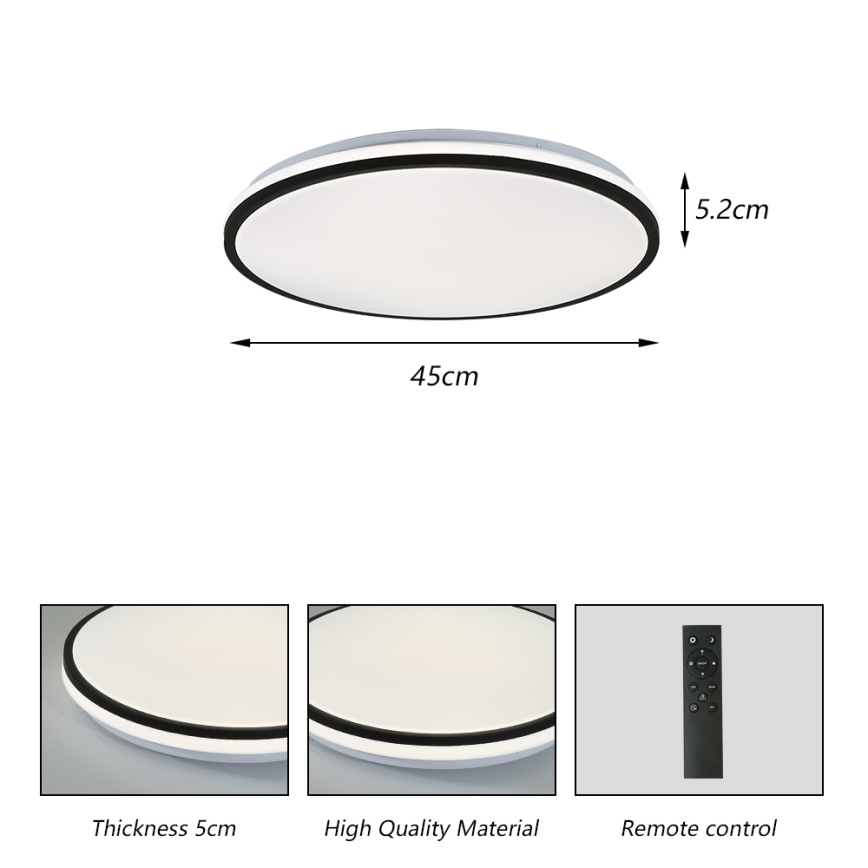 Brilagi - LED Димируем плафон SMART LED/36W/230V 3000-6000K Ø 45 см Wi-Fi Tuya + дистанционно управление