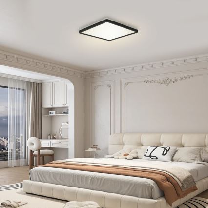 Brilagi - LED Димируема лампа със сензор за движение и здрач ULTRA SLIM LED/18W/230V 30x30 см + дистанционно управление