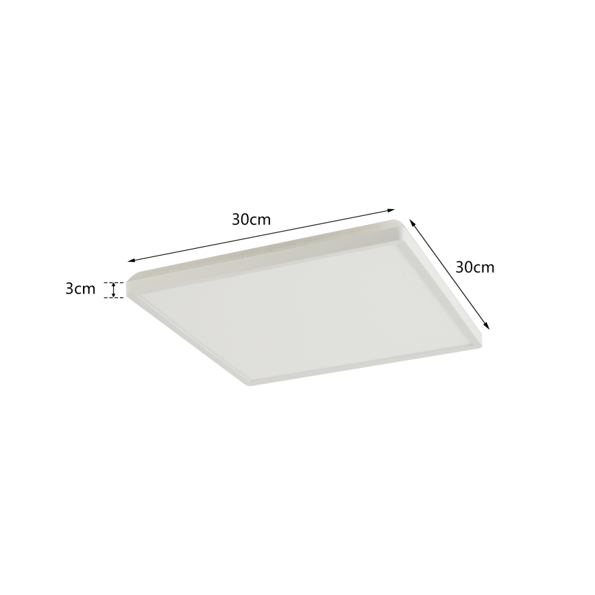 Brilagi - LED Димируема лампа със сензор за движение и здрач ULTRA SLIM LED/18W/230V 30x30 см + дистанционно управление