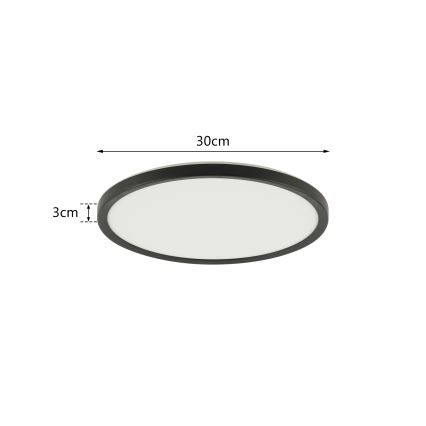 Brilagi - LED Димируема лампа със сензор за движение и здрач ULTRA SLIM LED/18W/230V Ø 30 см + дистанционно управление