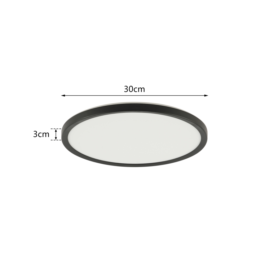 Brilagi - LED Димируема лампа със сензор за движение и здрач ULTRA SLIM LED/18W/230V Ø 30 см + дистанционно управление