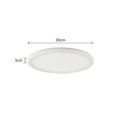 Brilagi - LED Димируема лампа със сензор за движение и здрач ULTRA SLIM LED/18W/230V Ø 30 см + дистанционно управление