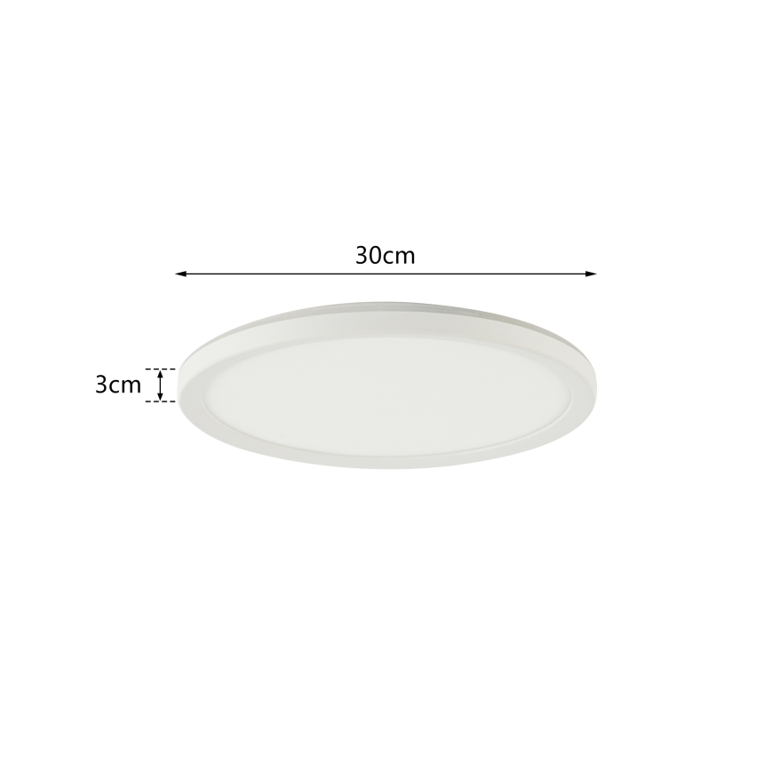 Brilagi - LED Димируема лампа със сензор за движение и здрач ULTRA SLIM LED/18W/230V Ø 30 см + дистанционно управление