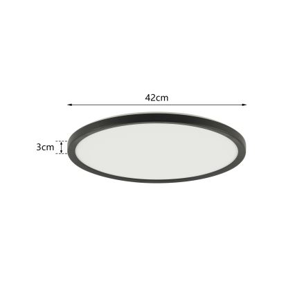 Brilagi - LED Димируема лампа с motion и dusk сензор ULTRA SLIM LED/24W/230V Ø 42 см + дистанционно управление