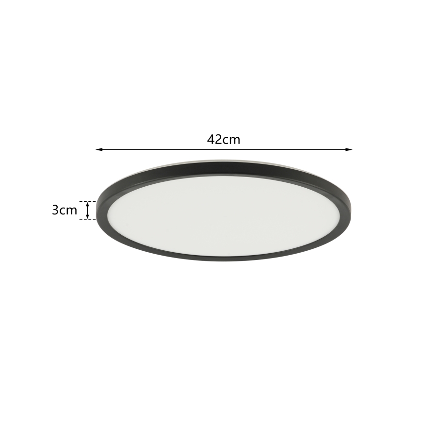 Brilagi - LED Димируема лампа с motion и dusk сензор ULTRA SLIM LED/24W/230V Ø 42 см + дистанционно управление