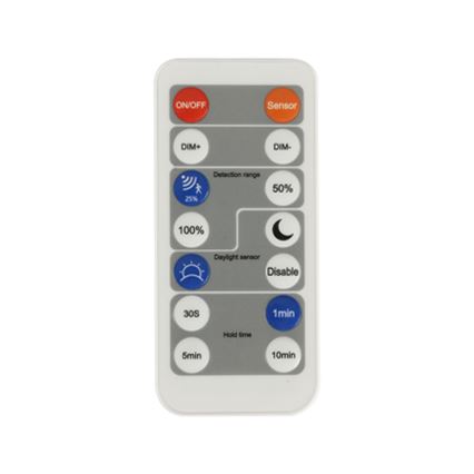Brilagi - LED Димируема лампа със сензор за движение и здрач ULTRA SLIM LED/24W/230V Ø 42 см + дистанционно управление