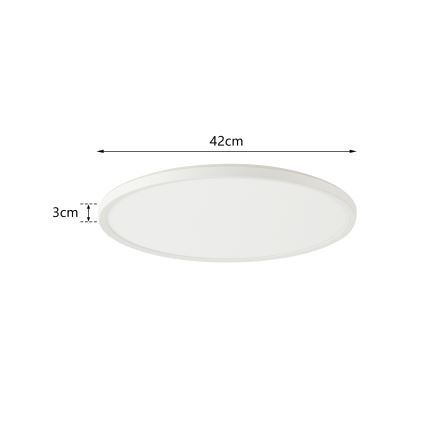 Brilagi - LED Димируема лампа със сензор за движение и здрач ULTRA SLIM LED/24W/230V Ø 42 см + дистанционно управление
