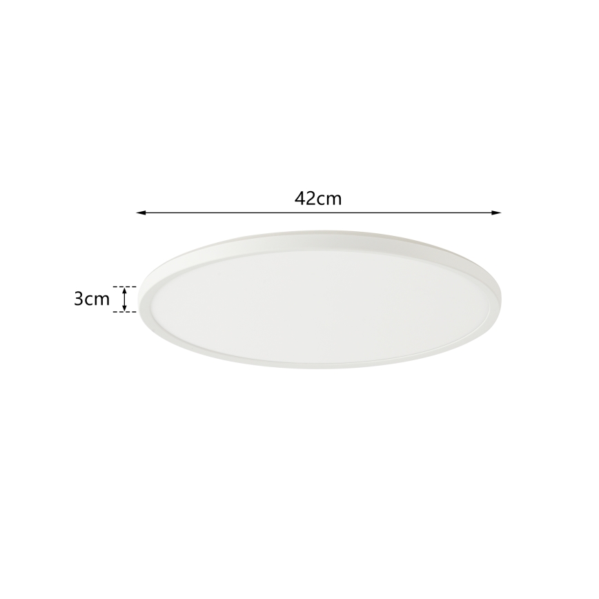 Brilagi - LED Димируема лампа със сензор за движение и здрач ULTRA SLIM LED/24W/230V Ø 42 см + дистанционно управление