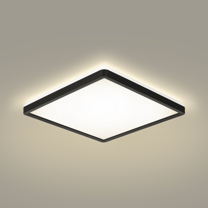 Brilagi - LED Димируема лампа със сензор за движение и здрач ULTRA SLIM LED/18W/230V 30x30 см + дистанционно управление
