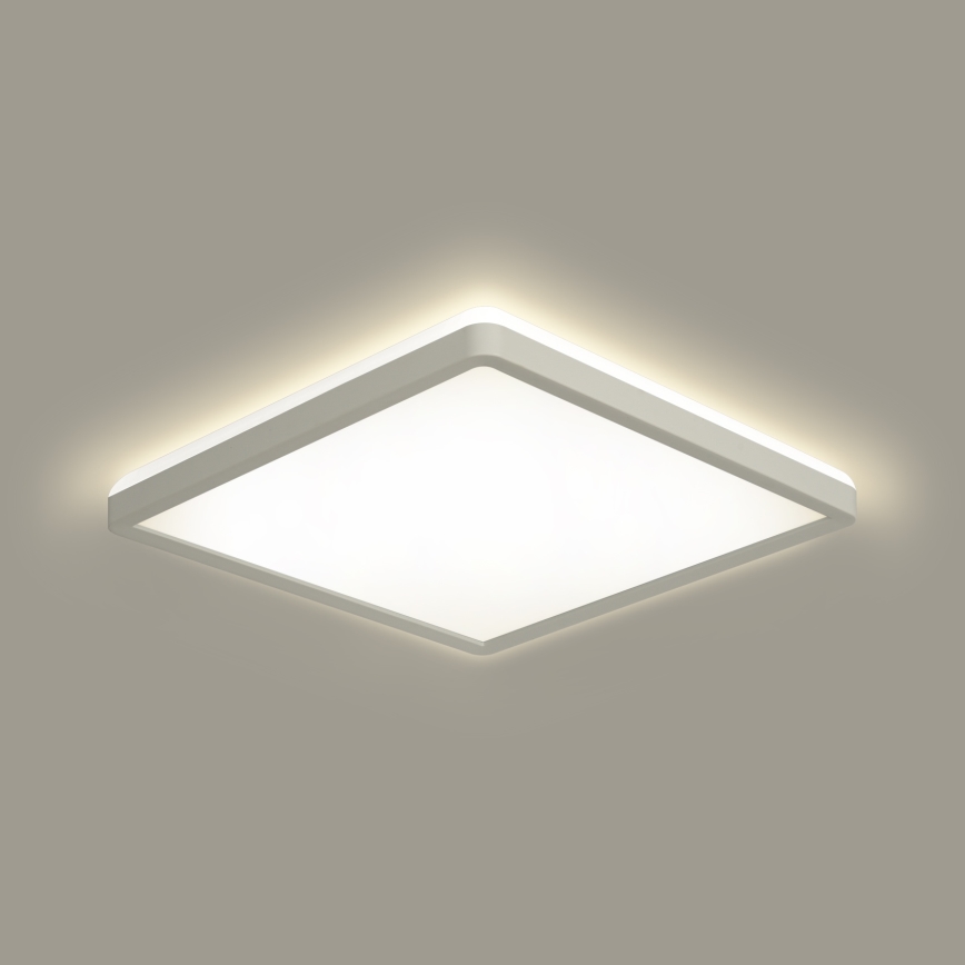 Brilagi - LED Димируема лампа със сензор за движение и здрач ULTRA SLIM LED/18W/230V 30x30 см + дистанционно управление