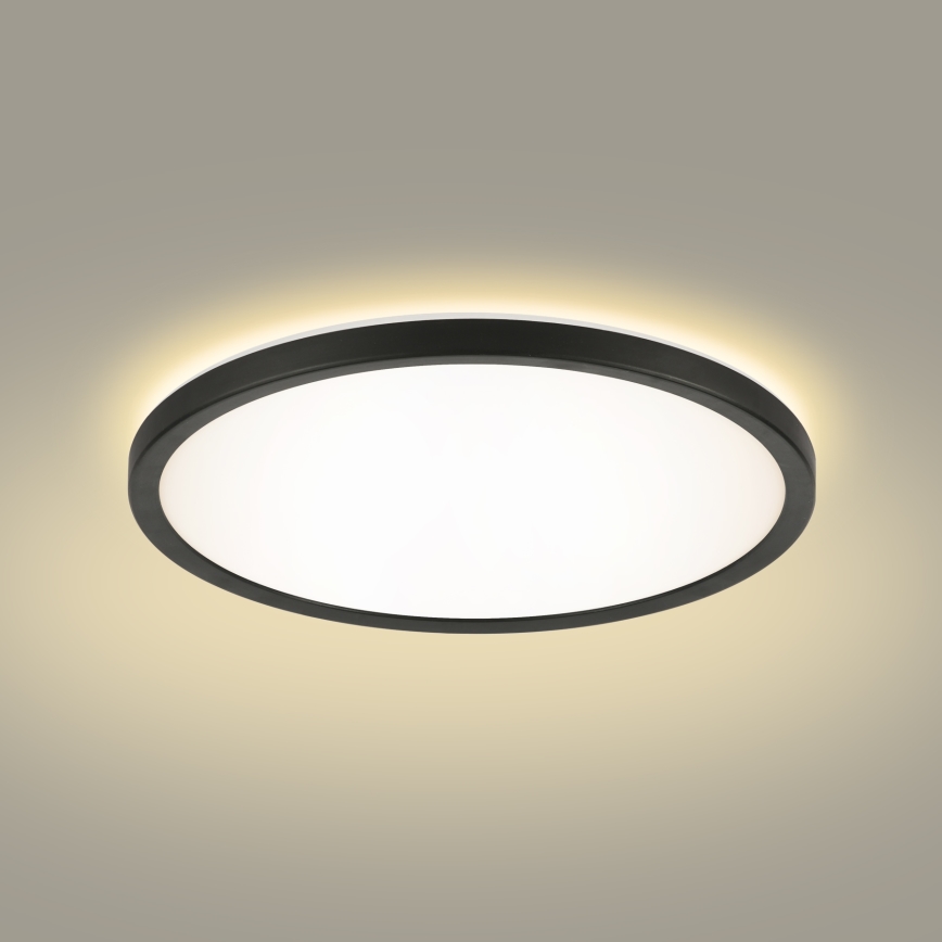 Brilagi - LED Димируема лампа със сензор за движение и здрач ULTRA SLIM LED/18W/230V Ø 30 см + дистанционно управление