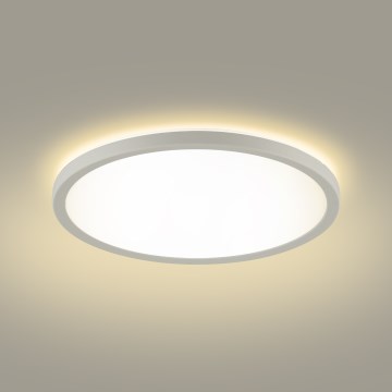 Brilagi - LED Димируема лампа със сензор за движение и здрач ULTRA SLIM LED/18W/230V Ø 30 см + дистанционно управление