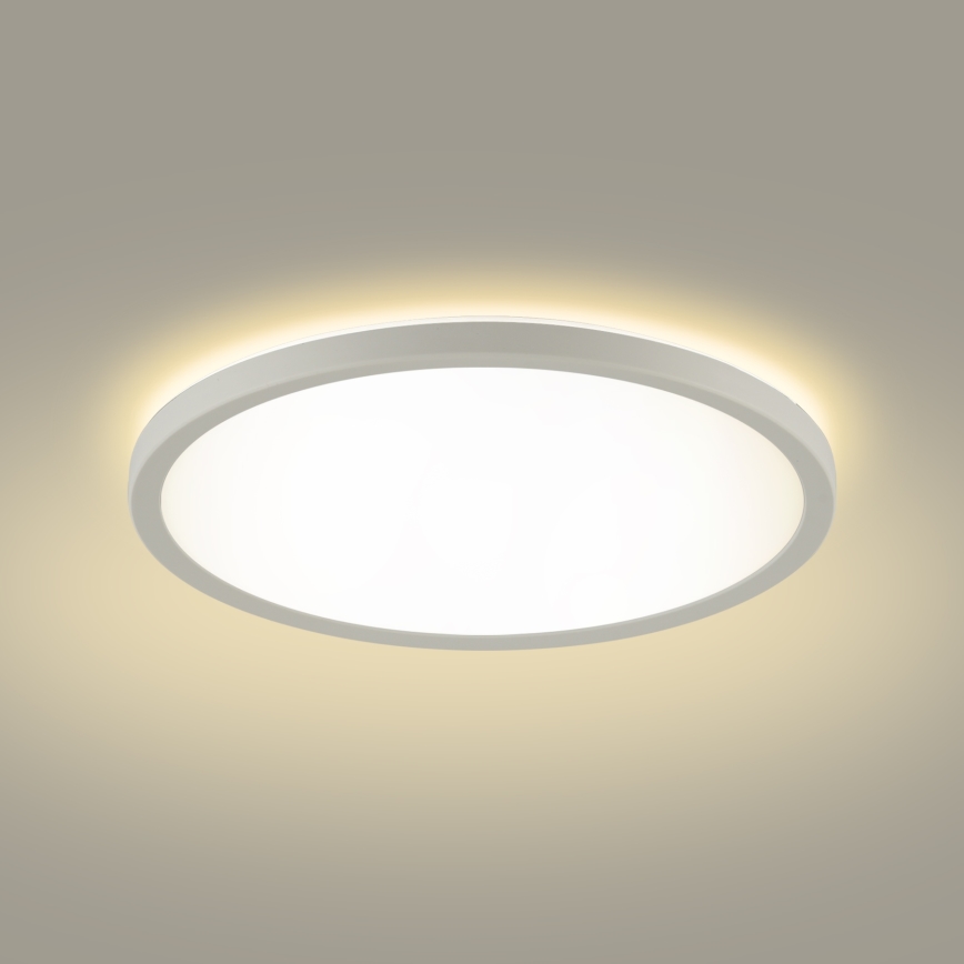 Brilagi - LED Димируема лампа със сензор за движение и здрач ULTRA SLIM LED/18W/230V Ø 30 см + дистанционно управление