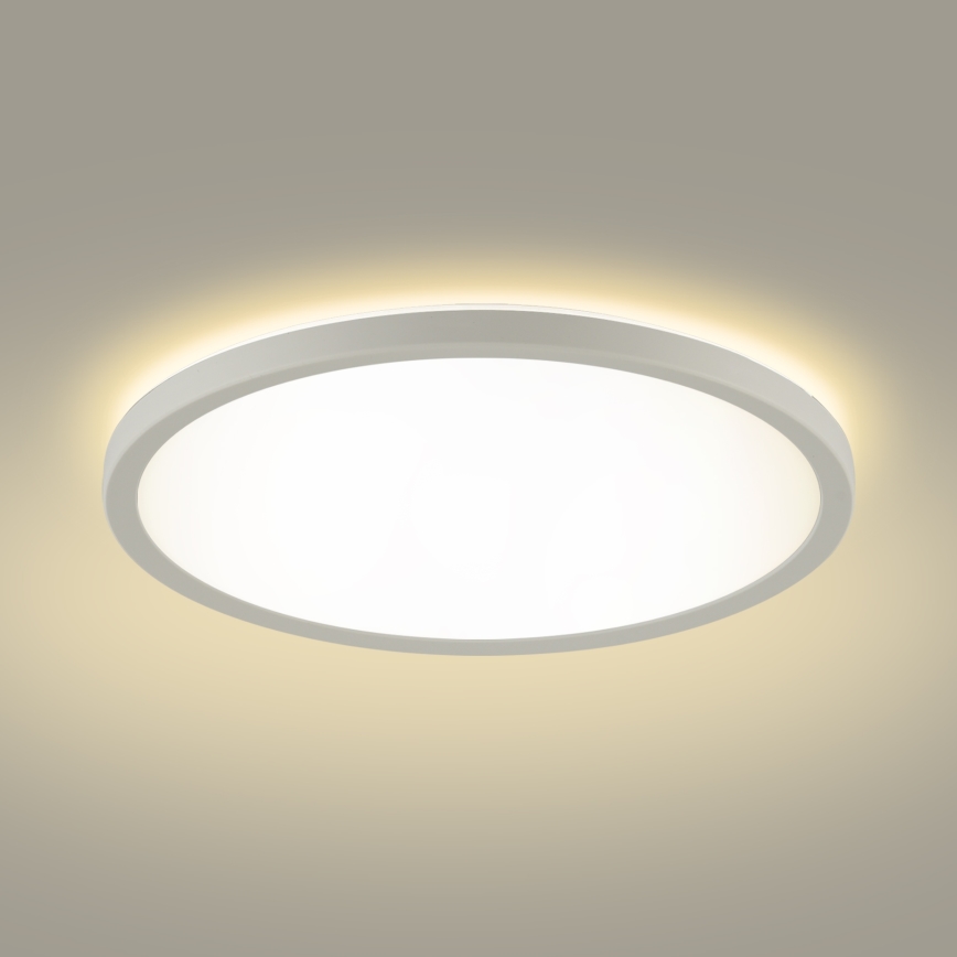 Brilagi - LED Димируема лампа със сензор за движение и здрач ULTRA SLIM LED/24W/230V Ø 42 см + дистанционно управление