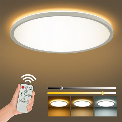 Brilagi - LED Димируем плафон ULTRA SLIM LED/24W/230V 2700-6500K Ø 42 см бял + дистанционно управление