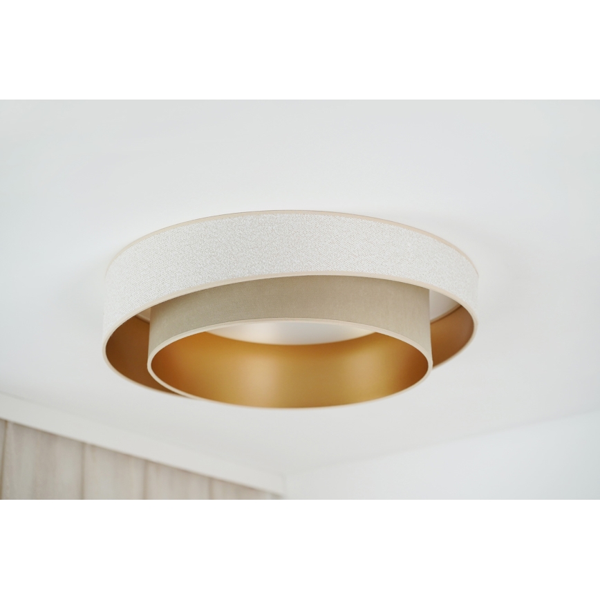Brilagi - LED Димируем плафон VEGAS SHINE LED/24W/230V Ø 60 см 3000/4000/6500K кремав/бежов + дистанционно управление