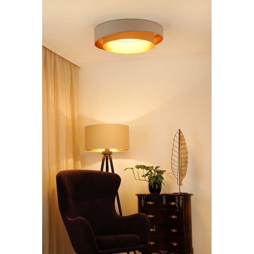 Brilagi - LED Димируем плафон VEGAS SHINE LED/24W/230V Ø 60 см 3000/4000/6500K кремав/бежов + дистанционно управление
