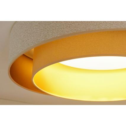 Brilagi - LED Димируем плафон VEGAS SHINE LED/24W/230V Ø 60 см 3000/4000/6500K кремав/бежов + дистанционно управление