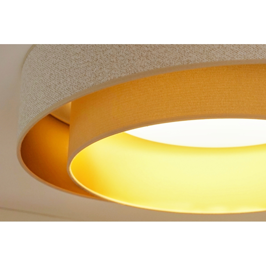 Brilagi - LED Димируем плафон VEGAS SHINE LED/24W/230V Ø 60 см 3000/4000/6500K кремав/бежов + дистанционно управление