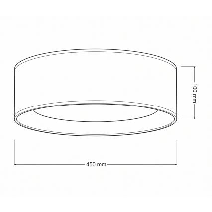 Brilagi - LED димируемо таванно осветително тяло VELVET SMARTIX LED/24W/230V 3000-6000K Ø 45 см кафяв/златист Wi-Fi Tuya Beacon + дистанционно управление
